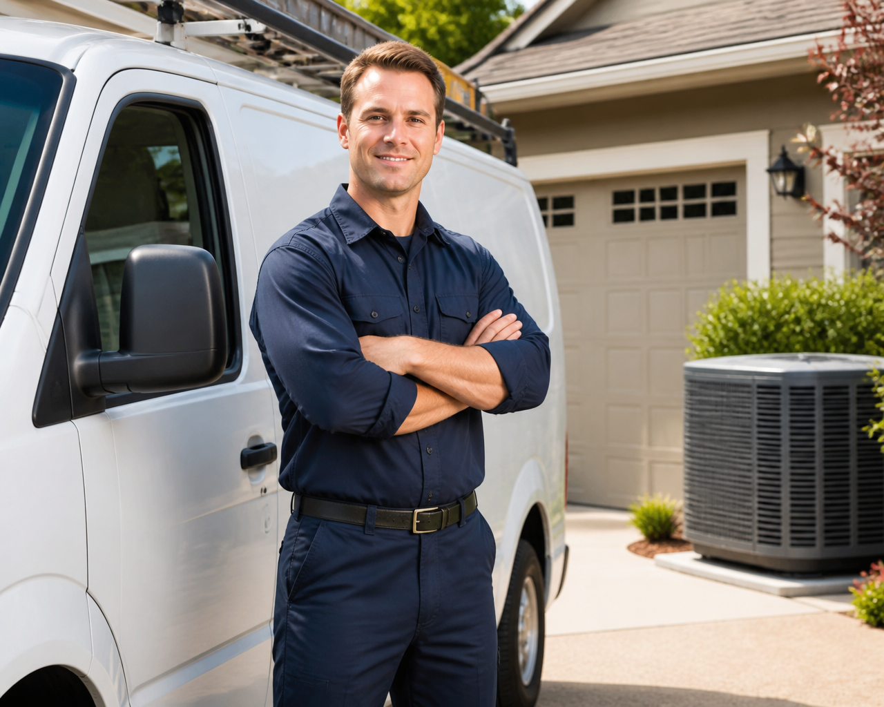 Macon Electric service van and technician
